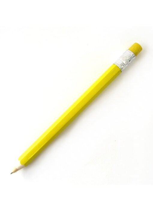 Bolígrafo de madera, amarillo