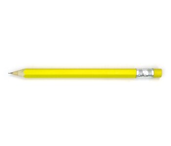 Crayon mécanique en bois, AVEC, Jaune