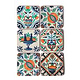 Coasters, Delft Polychrome tiles Flowers, Fruit