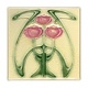Fridge Magnet, Art Nouveau Tile, Tulips, Guimard
