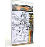Colour-in Postcards Tournament Knights