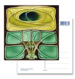 Carte postale, Art nouveau, rose celtique Carte postale, Art nouveau, rose celtique