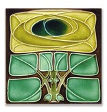 Carte postale, Art nouveau, rose celtique Carte postale, Art nouveau, rose celtique