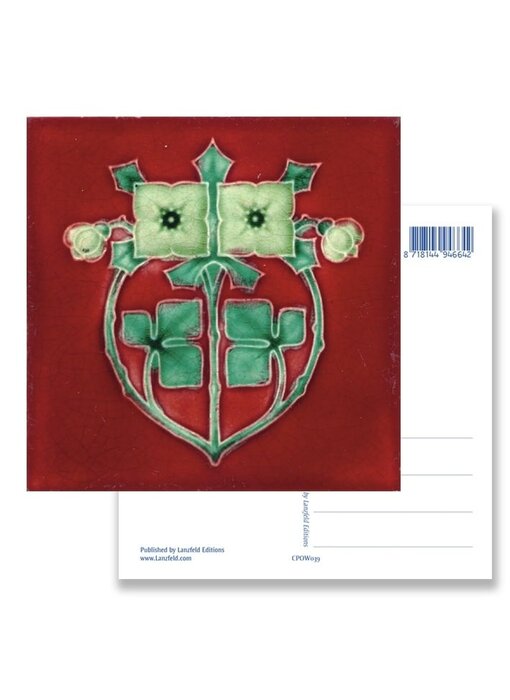 Postal, Art Nouveau, Tréboles 1900