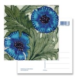 Postkarte, blaue Blume, Kunsthandwerk Postkarte, blaue Blume, Kunsthandwerk