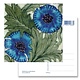 Postkarte, blaue Blume, Kunsthandwerk