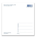Postal, Art Nouveau, lirio blanco