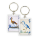 Sleutelhanger, Delfts blauwe tegel, Ooievaar