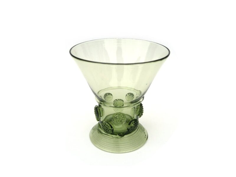 Glas, Berkemeier, Nieten 10 cm, grün