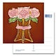 Postal, Art Nouveau, Tres rosas 1910