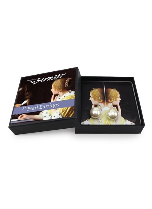 Perlenohrringe Silber XL, Vermeer, Herrin