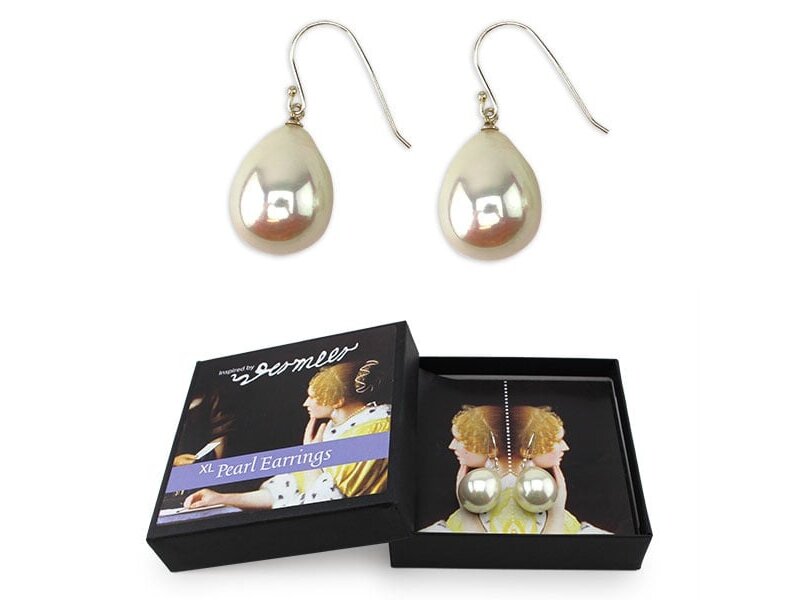 Pareloorbellen zilver XL, Vermeer, Meesteres