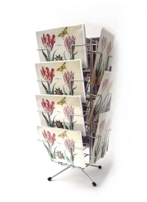 Counter display for cards, 14 compartments