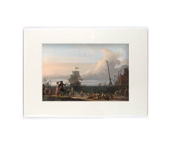 Passe-partout avec reproduction, L, Rede van Texel, Bakhuysen