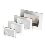 Matted prints with reproduction, XL, Dutch ships in the streets of Texel, Bakhuysen