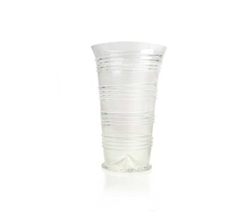 Glass tapeworm cup, 15 cm, clear