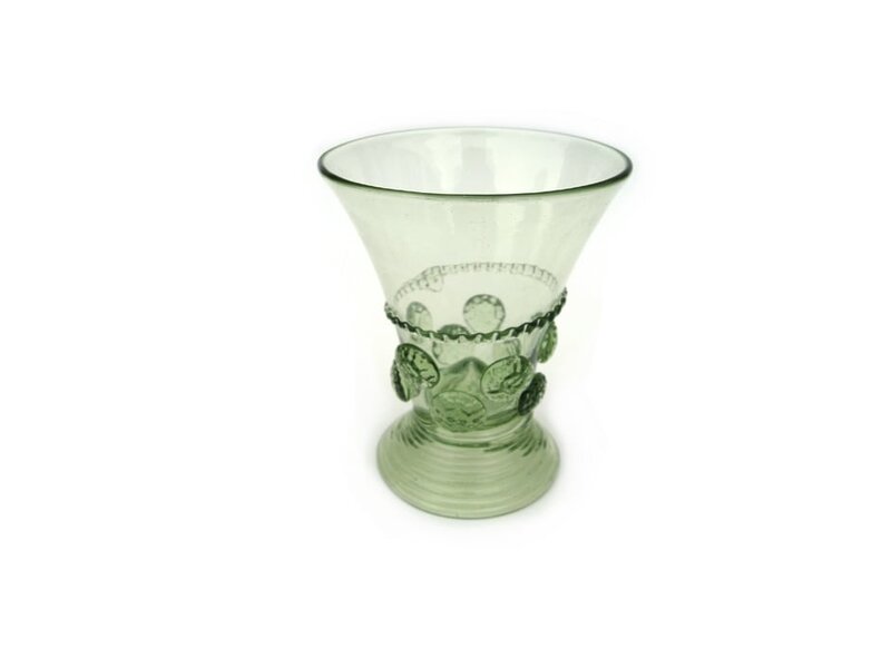 Glas, Berkemeier, noppen 9 cm, groen