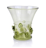 Verre, Berkemeier, bouton vertébral 9 cm, vert