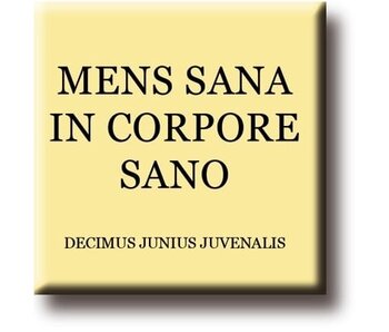 Kühlschrankmagnet, Decimus, Herren Sana in Corpore Sano