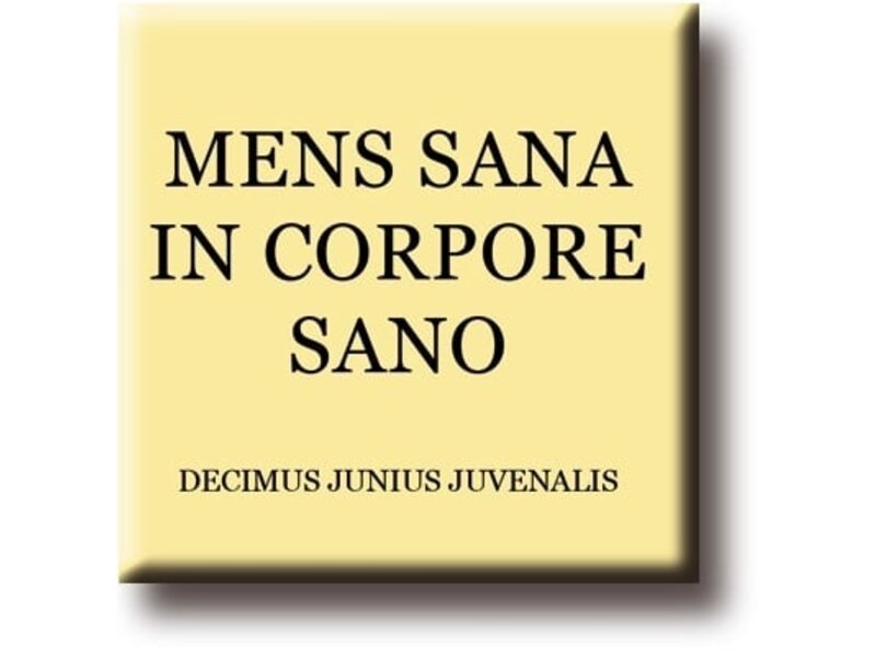 Fridge Magnet, Decimus, Mens Sana in Corpore Sano