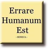 Kühlschrankmagnet, Seneca, Errare Humanium Est
