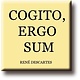 Aimant frigo, René Descartes, Cogito, Ergo Sum