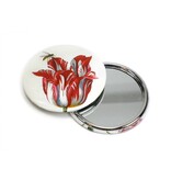 Pocket Mirror Large, Ø 80 mm, Tulip with Insect, Marrel