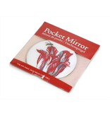 Miroir de poche grand, Ø 80 mm, tulipe avec insecte, Marrel