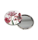 Spiegel, Ø 80 mm, drei Tulpen, Merian
