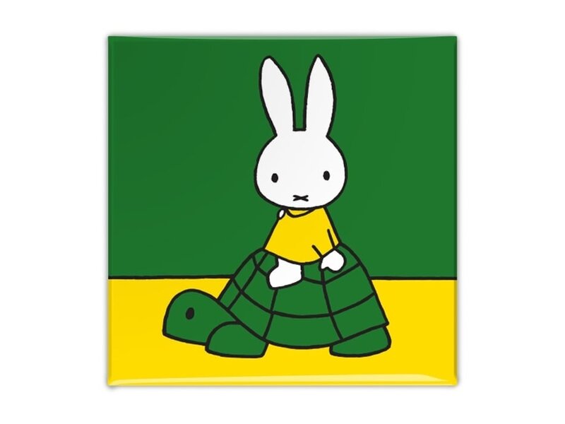 Kühlschrankmagnet, Miffy auf einer Schildkröte