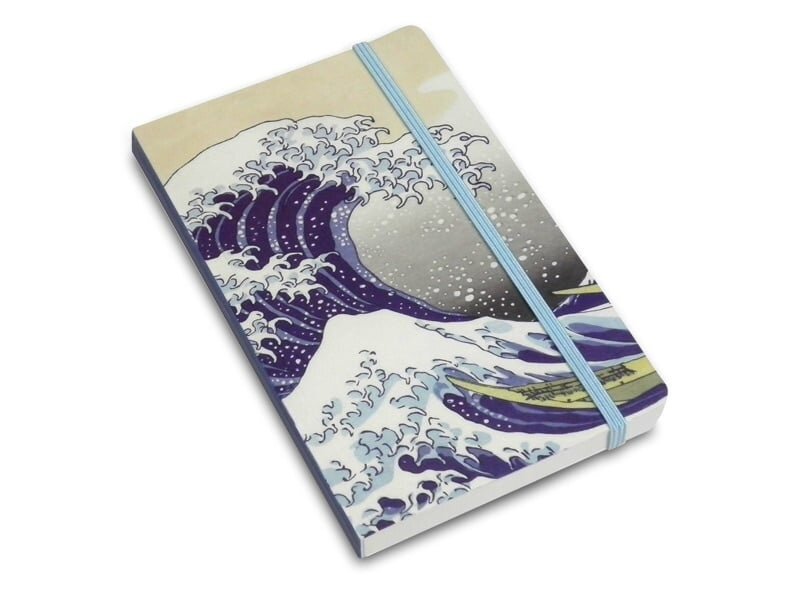 Carnet à couverture souple, La Grande Vague au large de Kanagawa, Hokusai