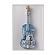 Fridge magnet, Delft Blue violin