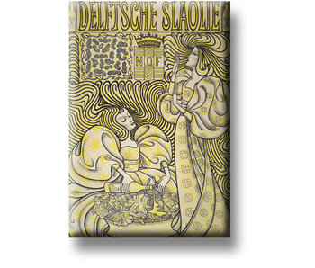 Imán de nevera, aceite de ensalada de Delft, Toorop