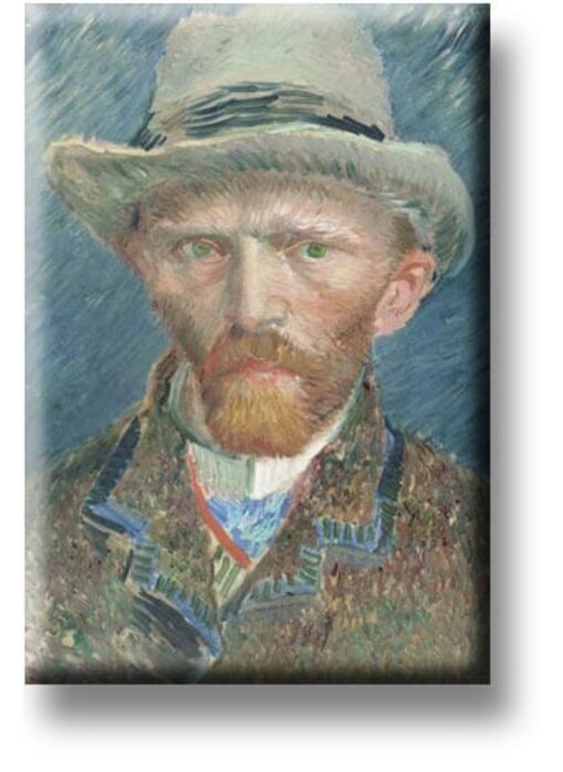 Imán de nevera, Autorretrato, Van Gogh