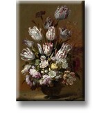 Fridge Magnet, Still Life with Flowers, Bollongier