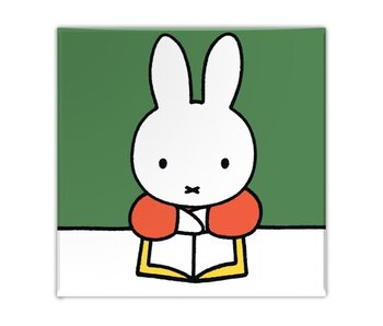 Aimant de réfrigérateur, Miffy lit un livre