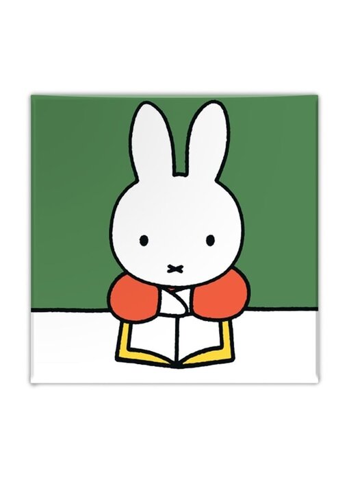 Aimant de réfrigérateur, Miffy lit un livre