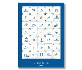 Poster, 50x70 cm, Delfter Blaue Fliesen, um 1600