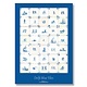 Poster, 50 x 70 cm, Delft blue tiles