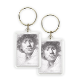 Keyring, Self portrait Curious face, Rembrandt Keyring, Self portrait Curious face, Rembrandt