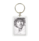Keyring, Self portrait Curious face, Rembrandt Keyring, Self portrait Curious face, Rembrandt