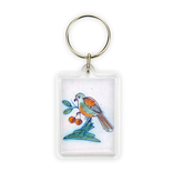 Sleutelhanger, Delfts Blauwe tegel detail, vogels Sleutelhanger, Delfts Blauwe tegel detail, vogels