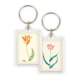 Llavero, tulipán con caracol