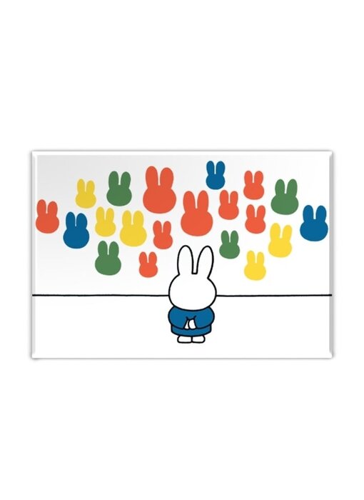 Kühlschrankmagnet, Miffy mit Kunst
