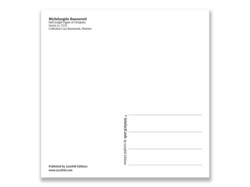 Postkarte, Kleopatra, Michelangelo, halbe Länge Figur der Kleopatra