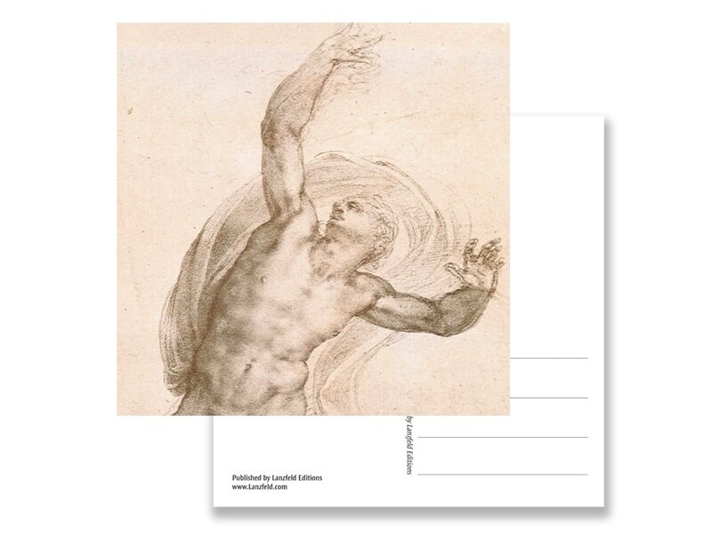 Ansichtkaart, De opgestane Christus, Michelangelo, ca 1532
