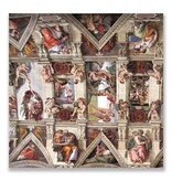 Carte postale, détail Chapelle Sixtine, Michel-Ange