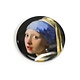 Miroir de poche Large, 80 mm, fille avec une boucle d'oreille en perle, Vermeer