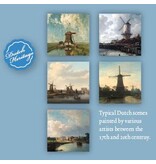 Porte-cartes, carré, moulins à vent hollandais