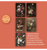 Kaartenmapje,  Groot, Stilleven met bloemen